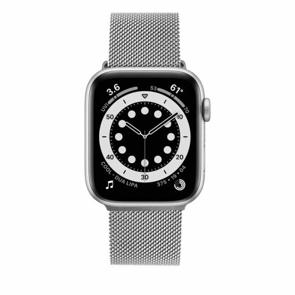 Fixed Apple Watch 38/40/41/42mm Armband Mesh Strap Silver