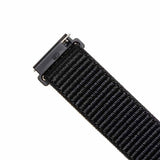 Fixed Samsung Galaxy Watch 20mm Armband Nylon Strap Svart