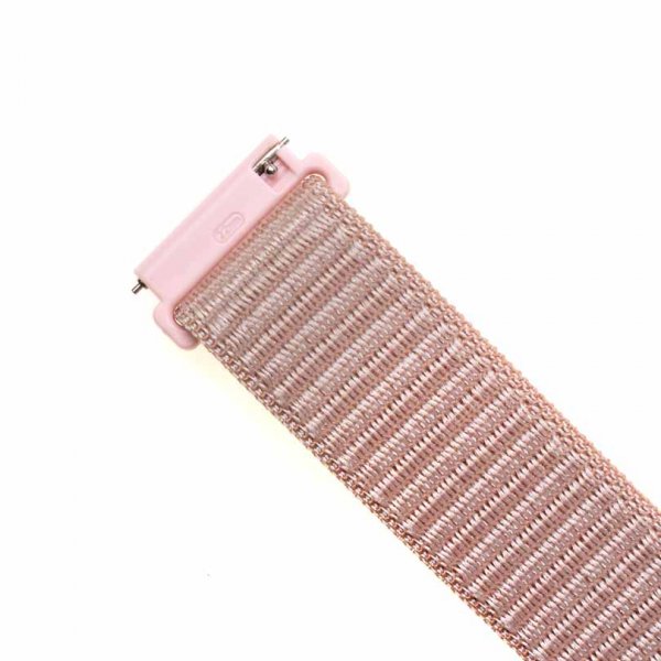 Fixed Samsung Galaxy Watch 20mm Armband Nylon Strap Roseguld