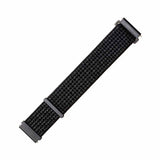 Fixed Samsung Galaxy Watch 22mm Armband Nylon Strap Reflective Svart