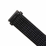 Fixed Samsung Galaxy Watch 22mm Armband Nylon Strap Reflective Svart