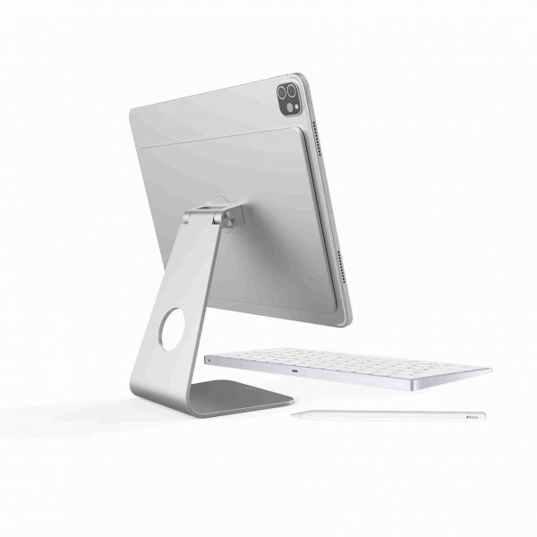 Fixed Frame Magnetic Stand for iPad Pro 12.9" Silver