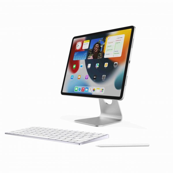 Fixed Frame Magnetic Stand for iPad Pro 12.9" Silver