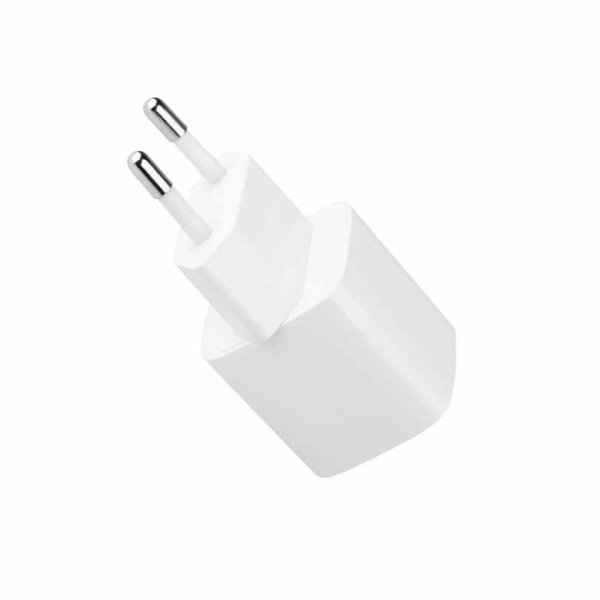 Fixed Laddare med Kabel Mini PD Travel Charger Kit USB-C/USB-C 30W Vit