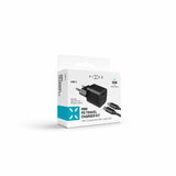 Fixed Laddare med Kabel Mini PD Travel Charger Kit USB-C/USB-C 30W Svart