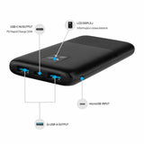 Fixed Powerbank Zen 10 20W 10 000 mAh USB-C 2xUSB-A Svart