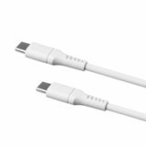 Fixed Kabel Liquid Silicone USB-C/USB-C 1.2m Vit