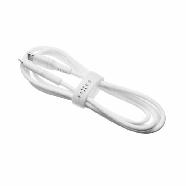 Fixed Kabel Liquid Silicone USB-C/Lightning 0.5m Vit
