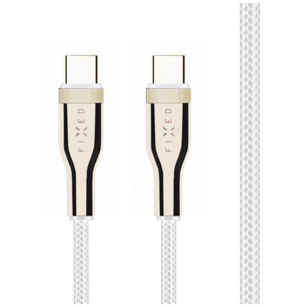Fixed Kabel METAL Series USB-C/USB-C 2m Vit