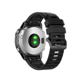 Fixed Garmin QuickFit 22mm Armband Silicone Strap Svart