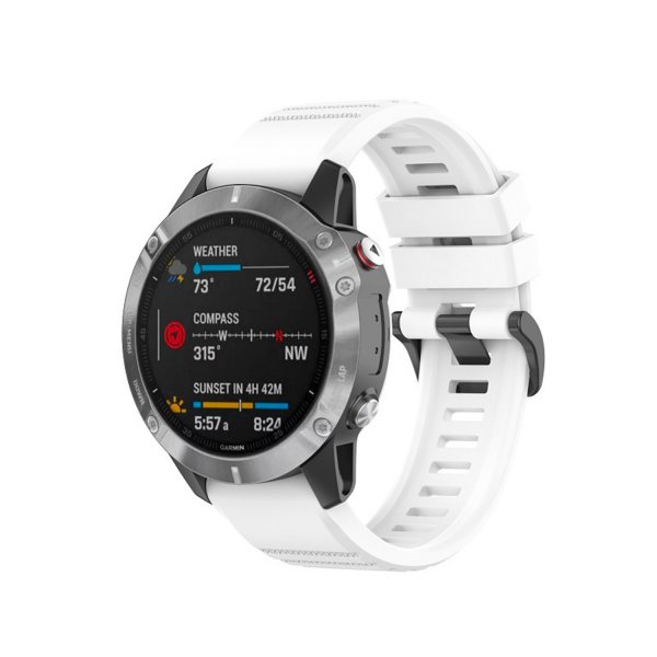 Fixed Garmin QuickFit 22mm Armband Silicone Strap Vit