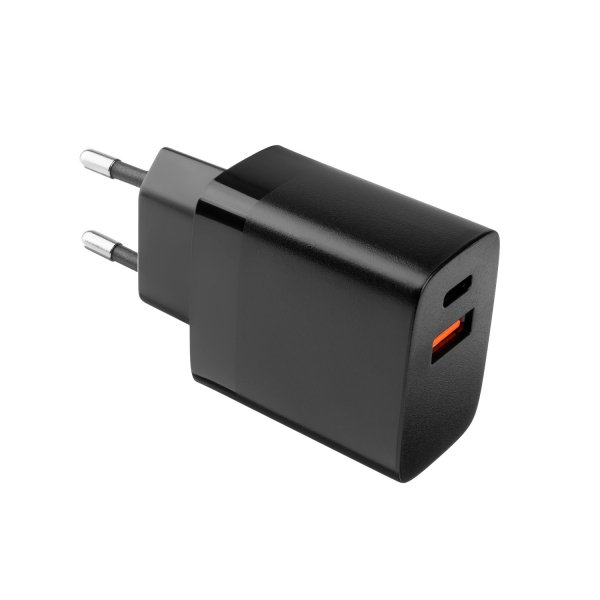 Fixed Laddare 2xUSB-A 17W Svart