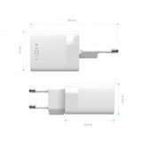 Fixed Laddare Dual Port 45W USB-C PD & USB-A