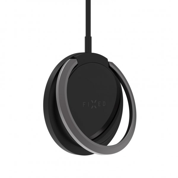 Fixed Trådlös Laddare MagPad Wireless Charger MagSafe Svart