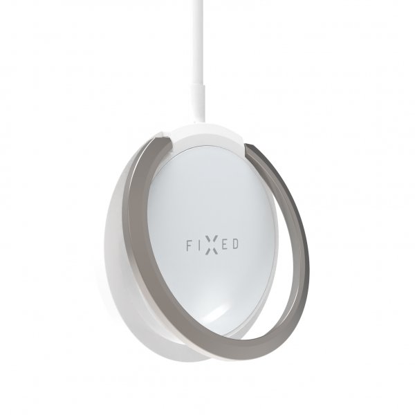Fixed Trådlös Laddare MagPad Wireless Charger MagSafe Vit