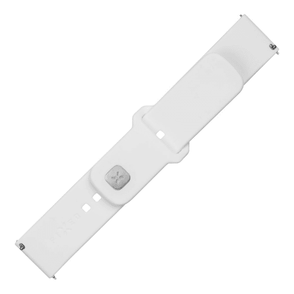 Fixed Samsung Galaxy Watch 20mm Armband Silicone Sporty Strap Vit