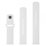 Fixed Samsung Galaxy Watch 20mm Armband Silicone Sporty Strap Vit