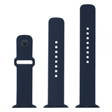 Fixed Apple Watch 44/45/46mm Armband Silicone Sporty Strap Blå