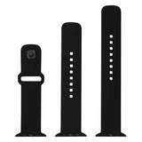 Fixed Apple Watch 38/40/41/42mm Armband Silicone Sporty Strap Svart