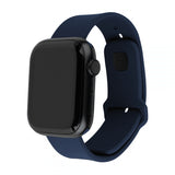 Fixed Apple Watch 38/40/41/42mm Armband Silicone Sporty Strap Mörkblå