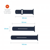 Fixed Apple Watch Ultra 49mm Armband Silicone Sporty Strap Blå