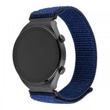 Fixed Samsung Galaxy Watch 20mm Armband Nylon Sporty Strap Blå