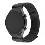 Fixed Samsung Galaxy Watch 20mm Armband Nylon Sporty Strap Grå