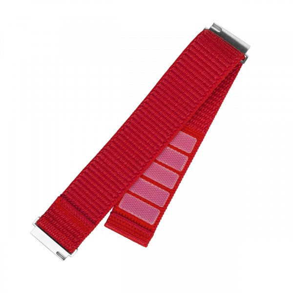 Fixed Samsung Galaxy Watch 22mm Armband Nylon Sporty Strap Röd