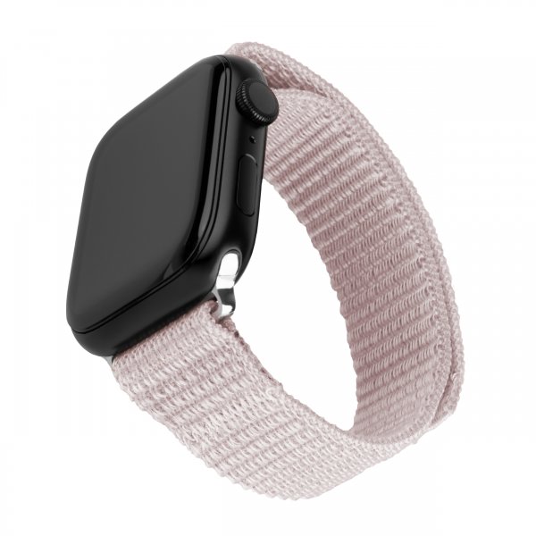 Fixed Apple Watch 38/40/41/42mm Armband Nylon Sporty Strap Rosa