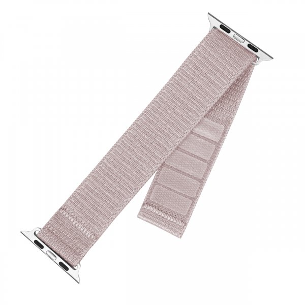 Fixed Apple Watch 38/40/41/42mm Armband Nylon Sporty Strap Rosa