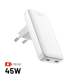 Fixed Reseladdare Slim Traveller 2xUSB-C 45W