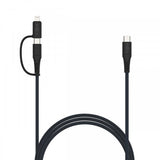 Fixed Kabel 2in1 USB-C/Lightning 60W 1.2m Svart