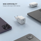 Fixed Laddare Mini PD 30W GaN USB-C Vit