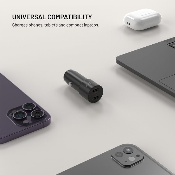 Fixed Billaddare PD 65 2xUSB-C 65W