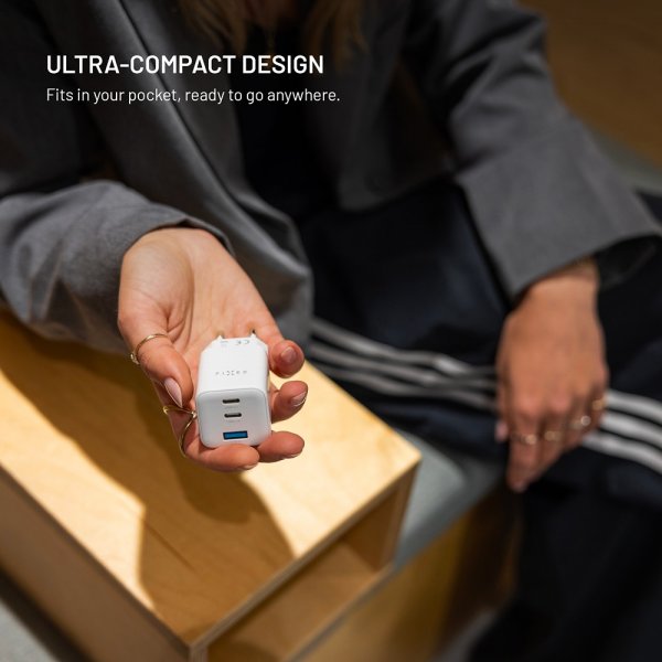 Fixed Laddare Mini PD 65W GaN USB-A & USB-C