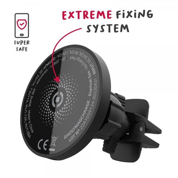 Celly Bilhållare Car Holder with Wireless Charger 15W MagSafe