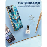 Supcase iPhone 13 Pro Skal Cosmo Snap Blue Marble