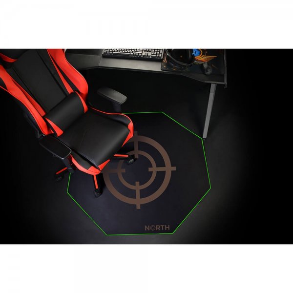 North Golvmatta Pro Gaming Grön/Svart