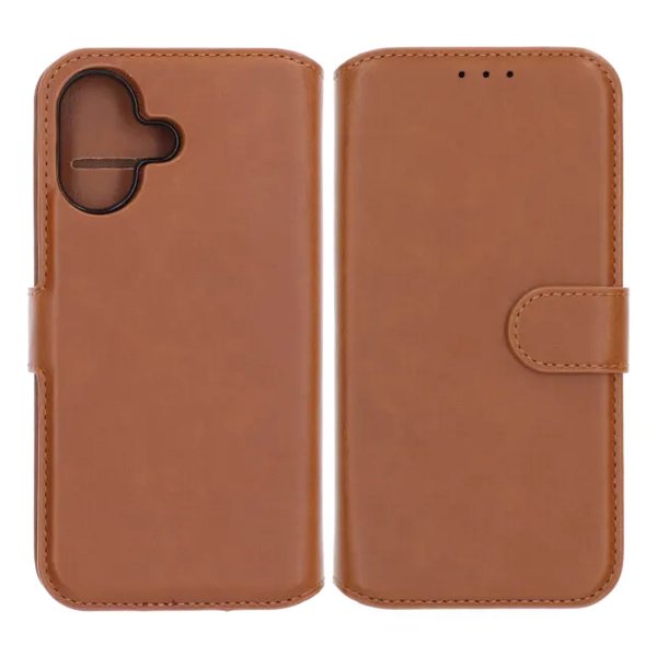 Rvelon iPhone 17 Fodral 4 Kortfack Löstagbart Skal Brun