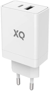 Xqisit Laddare Dual Wall Charger USB-A och USB-C PD 30W