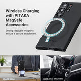 Pitaka Samsung Galaxy S23 Ultra Skal MagEZ Case 3 Black/Grey Twill