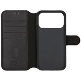 Rvelon iPhone 17 Pro Fodral Äkta Läder Svart