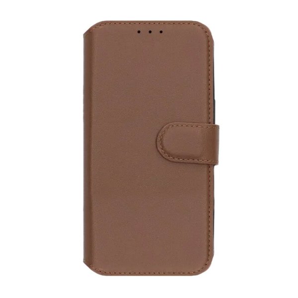 Rvelon iPhone 17 Pro Fodral Äkta Läder Brun