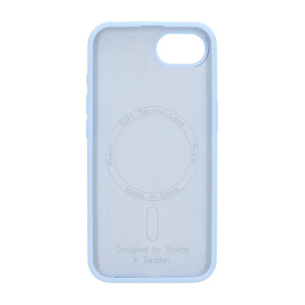 Rvelon iPhone 16e/17e Skal Silikon MagSafe Blå