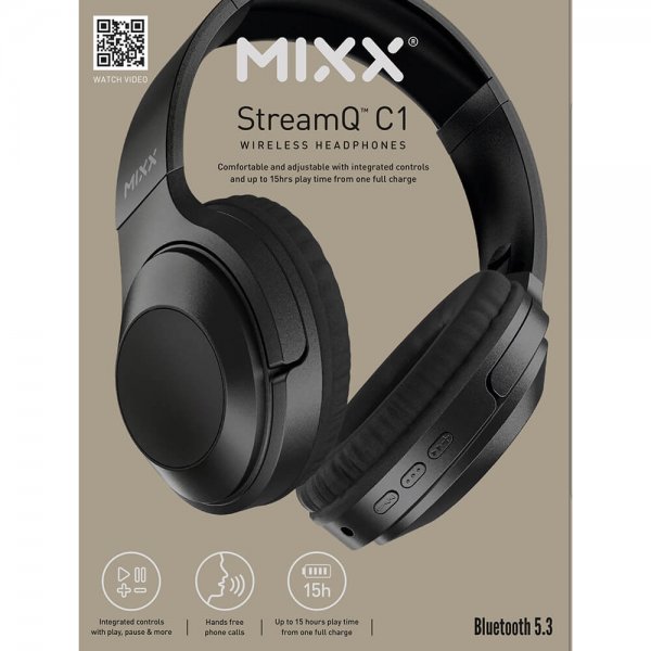 Mixx Hörlurar StreamQ C1 Over-Ear Svart