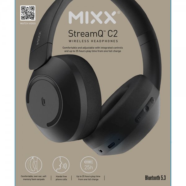 Mixx Hörlurar StreamQ C2 Over-Ear Svart
