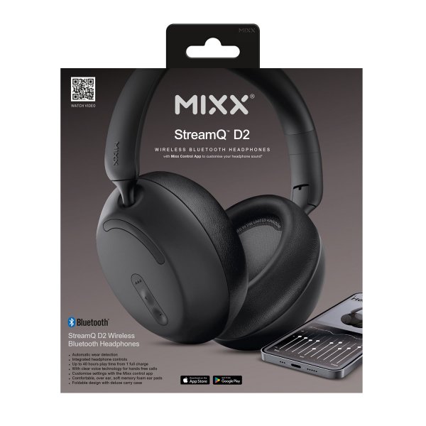 Mixx Trådlösa Hörlurar StreamQ D2 Svart