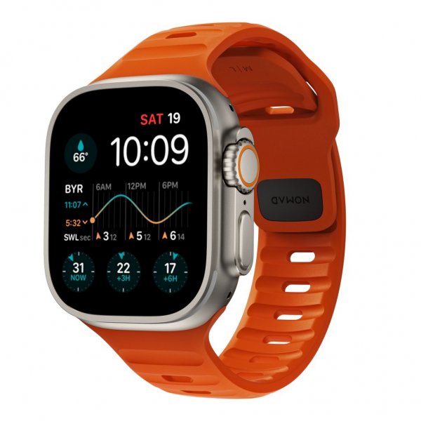 Nomad Apple Watch 44/45/46mm/Apple Watch Ultra Armband Sport Band Ultra Orange