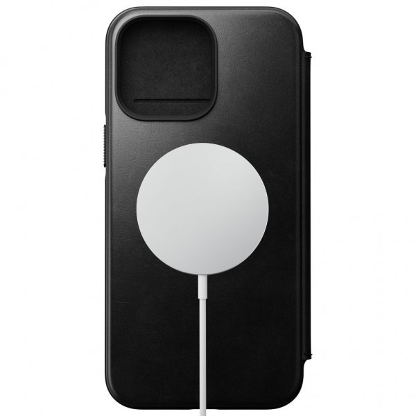 Nomad iPhone 14 Pro Max Fodral Modern Leather Folio Horween Svart