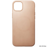 Nomad iPhone 14 Plus Skal Modern Leather Case Natural
